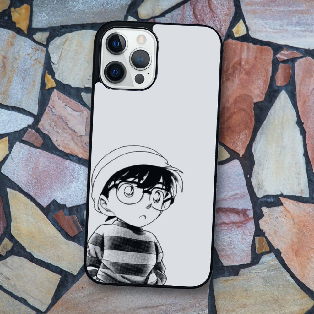 Detective Conan Minimalist Manga Anime iPhone Case